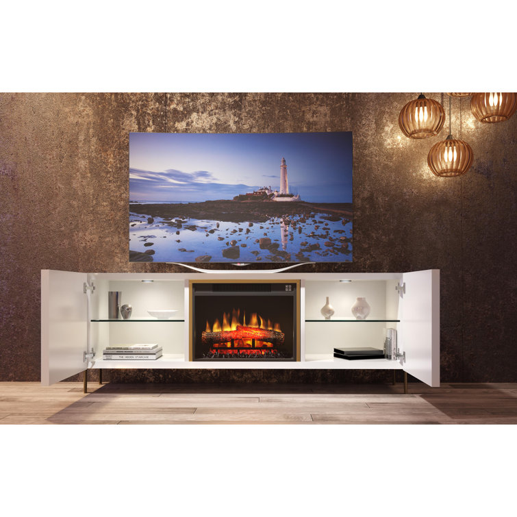 Canora Grey Almeter TV Stand for TVs up to 58" with Fireplace Included